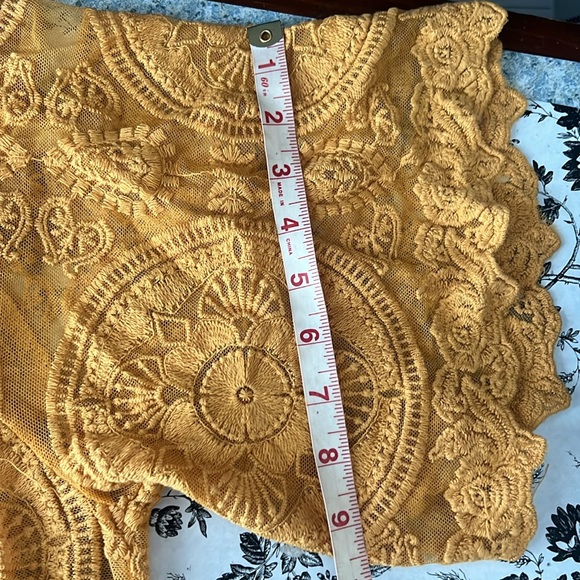 Umgee Mustard Yellow Embroidered Boho Duster - Picture 13 of 13